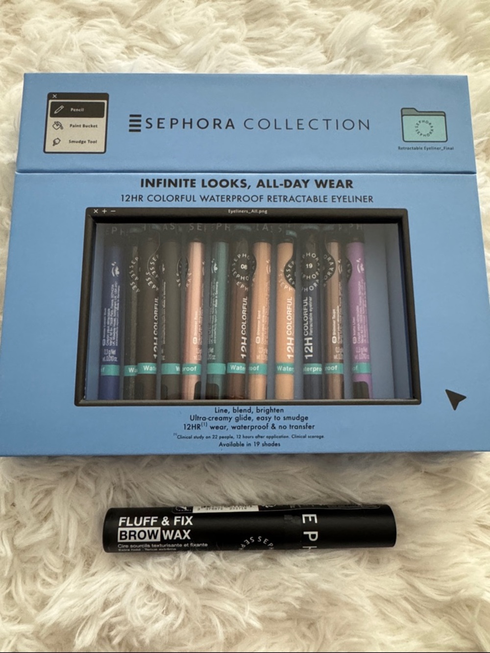 Exclusive Sephora Collection 12HR Colorful Waterproof Retractable Eyeliner set